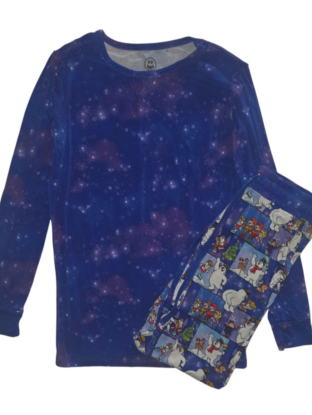 Boo Boo Bamboo Frosty The Snowman 2 Piece Bamboo PJ Set Boys Size 9/10